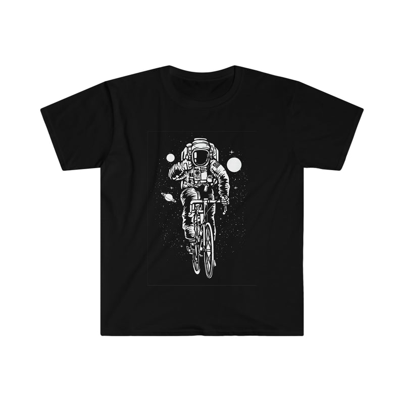 Astronaut Bicycle Unisex Softstyle T-Shirt