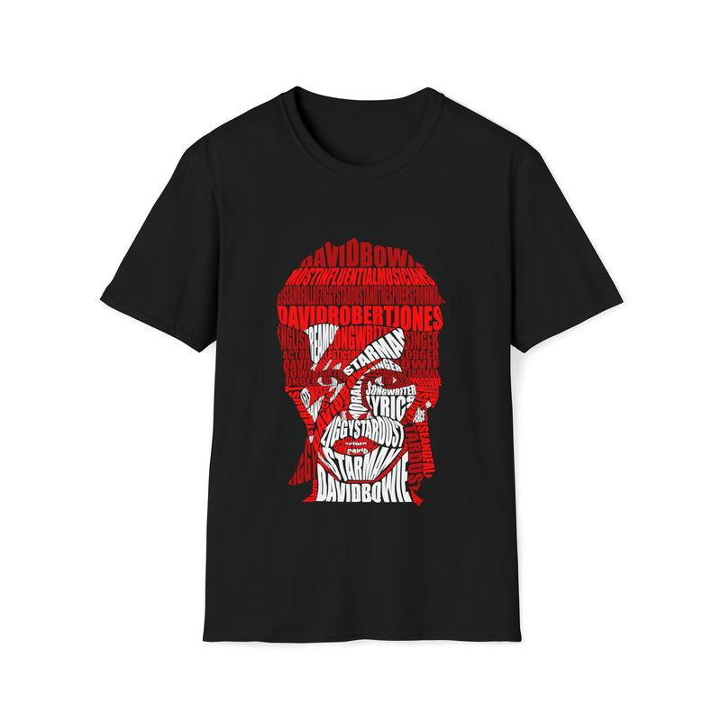 David Bowie Calligram Unisex Softstyle T-Shirt