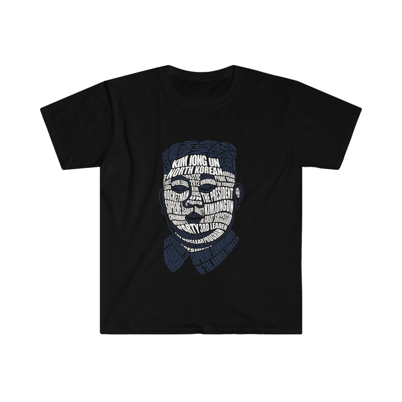 Kim Jong Un Calligram Unisex Softstyle T-Shirt