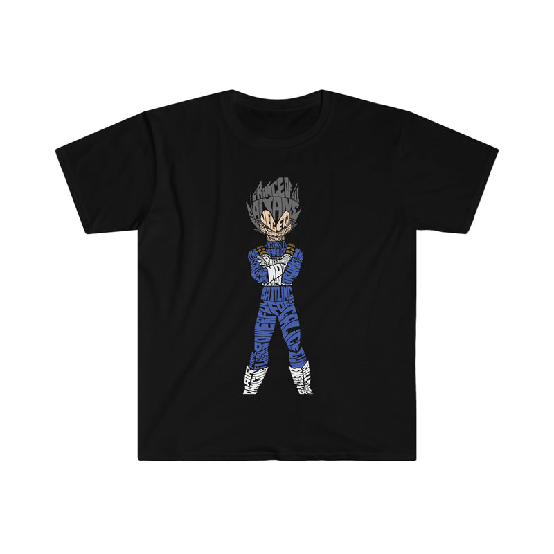 Vegeta Calligram Unisex Softstyle T-Shirt