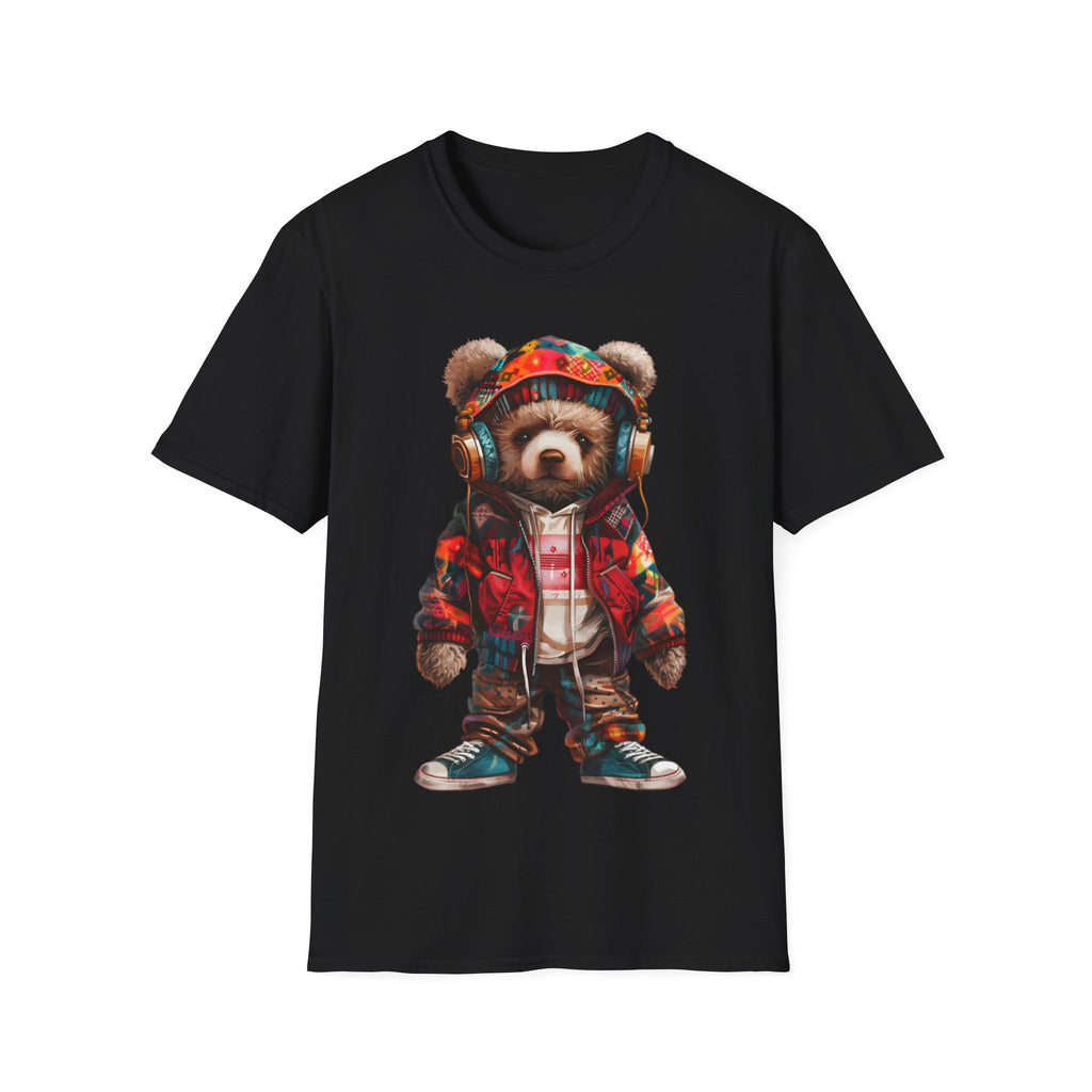 Groovy Bear Beats Unisex Softstyle T-Shirt