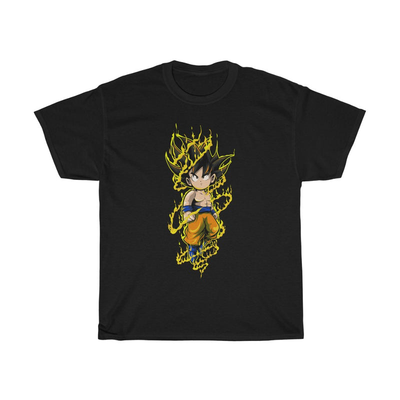 Chibi Saiyan Anime Character Unisex  Heavy Cotton Tee
