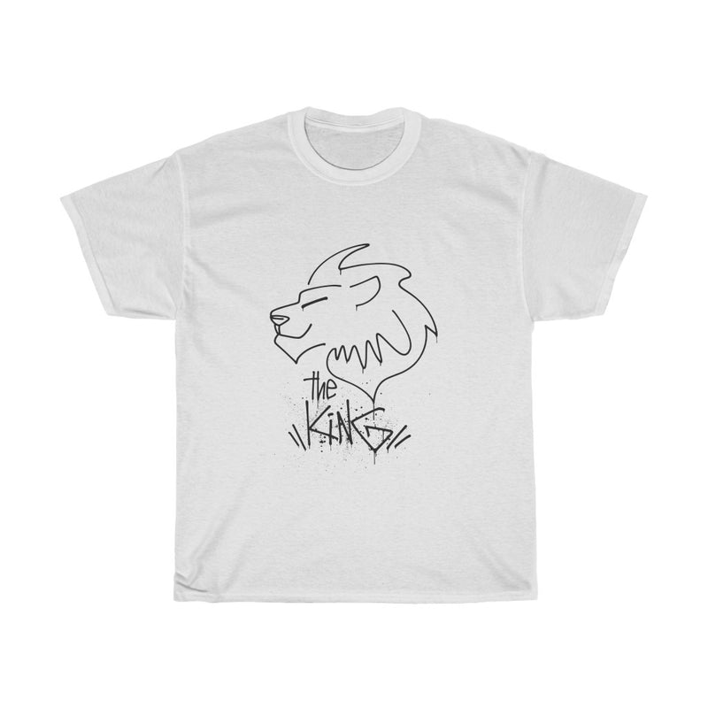 Line Art Lion King Unisex Heavy Cotton Tee