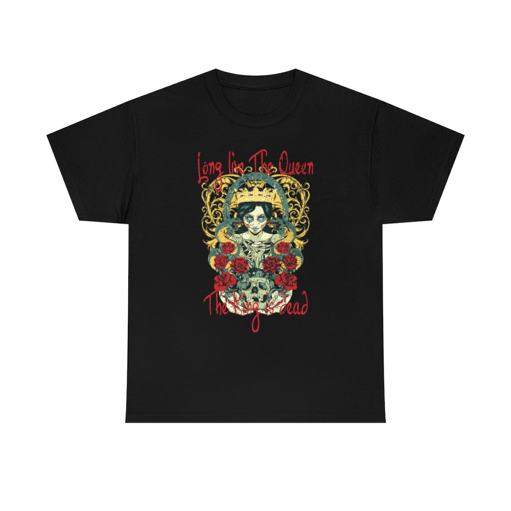 Long Live The Queen, The King Is Dead Unisex Heavy Cotton Tee