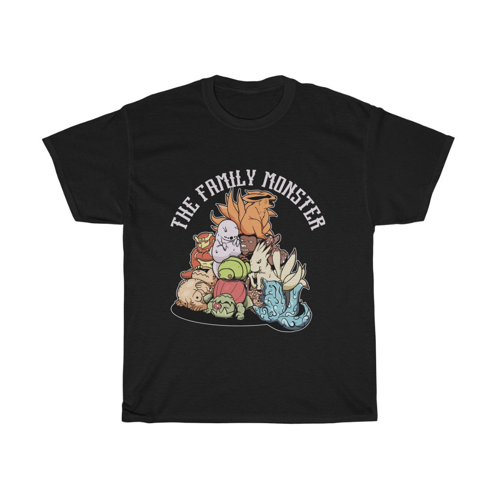 The Family Monster Anime Character Unisex  Heavy Cotton Tee