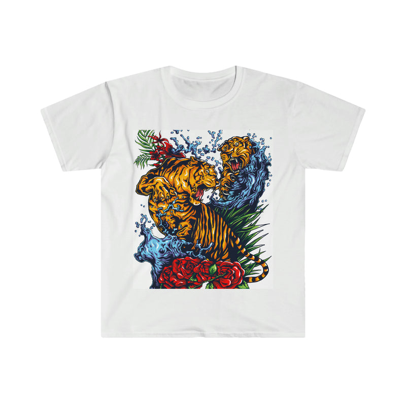 Tigers Fight Unisex Softstyle T-Shirt