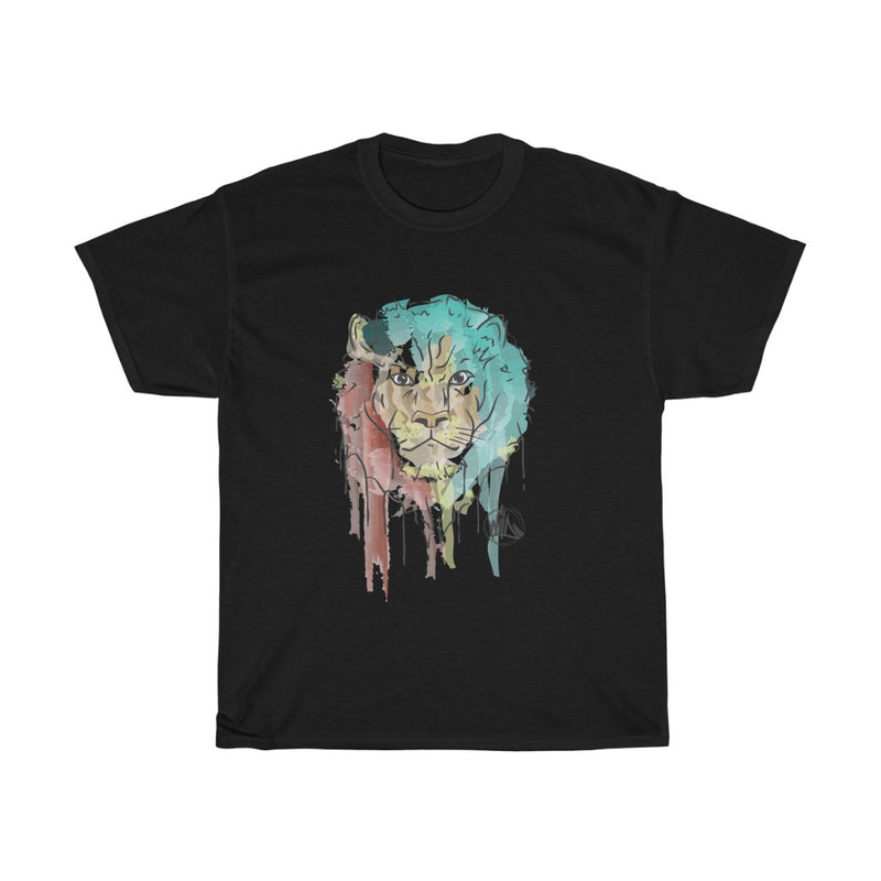 Watercolor Lion Unisex Heavy Cotton Tee
