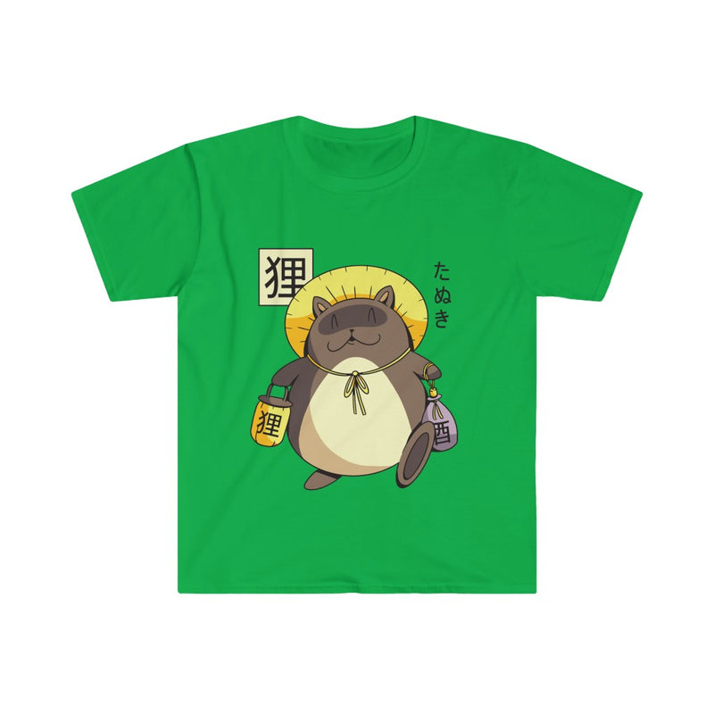 Tanuki Japanese Yokai Unisex Softstyle T-Shirt