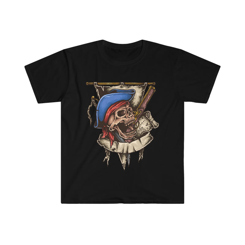 Pirate Skull Unisex Softstyle T-Shirt