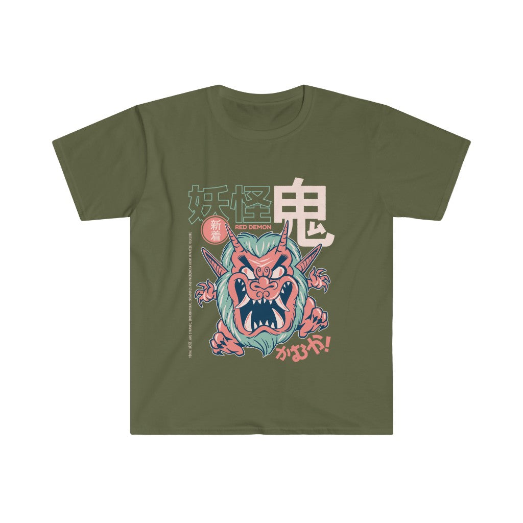 Oni Japanese Yokai Unisex Softstyle T-Shirt