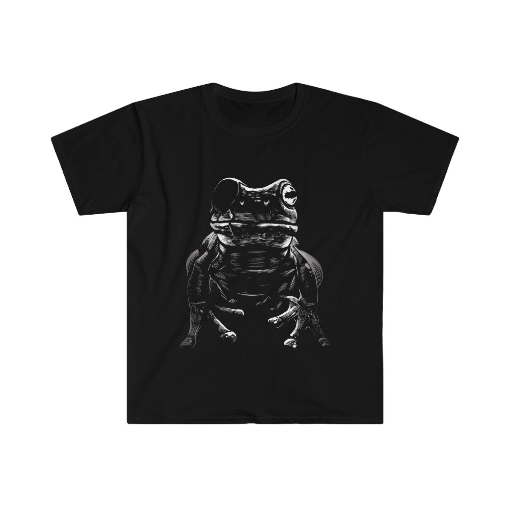 Realistic Frog With Eye Patch Unisex Softstyle T-Shirt