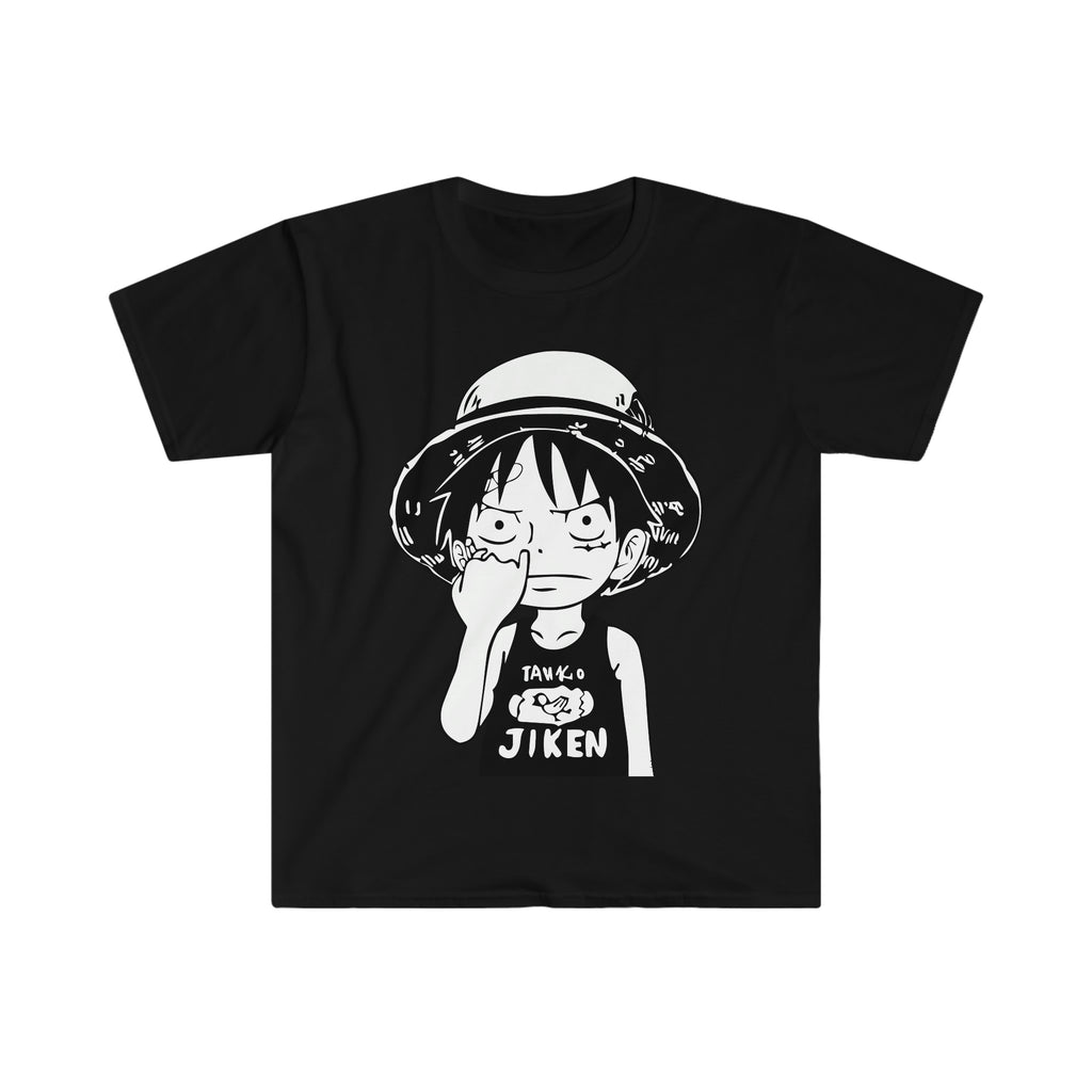 Luffy Picking His Nose Unisex Softstyle T-Shirt