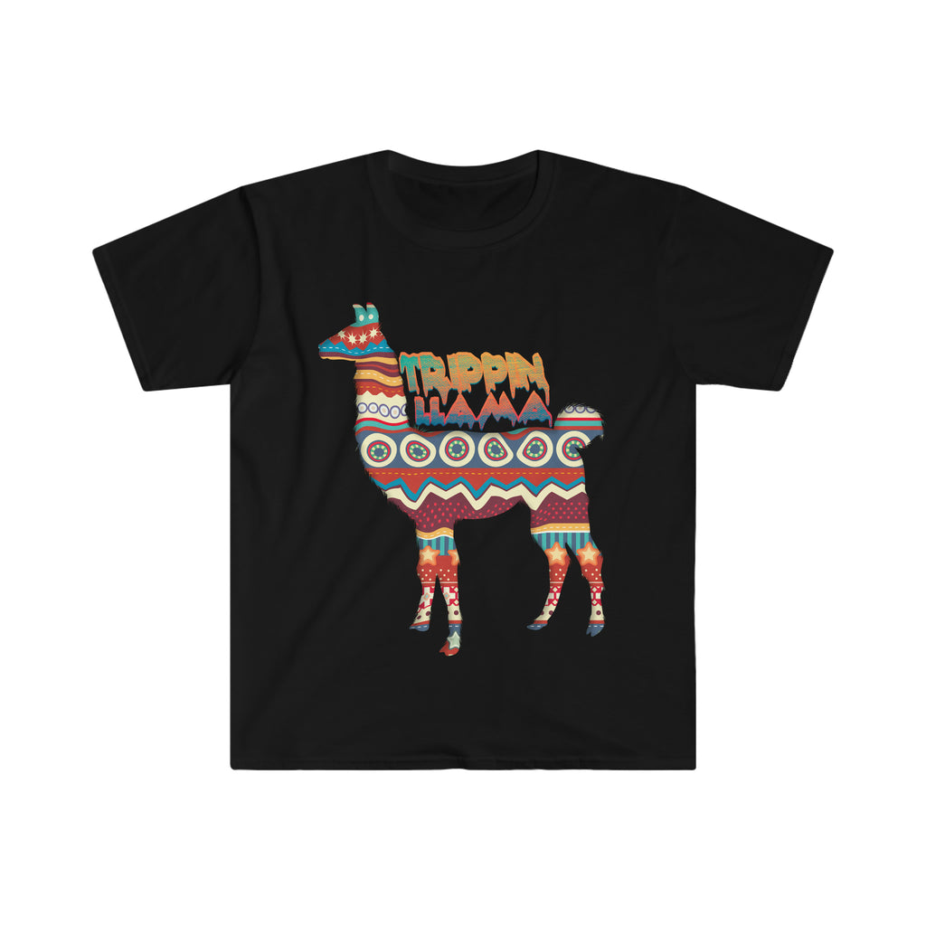 Trippin Llama Unisex Softstyle T-Shirt