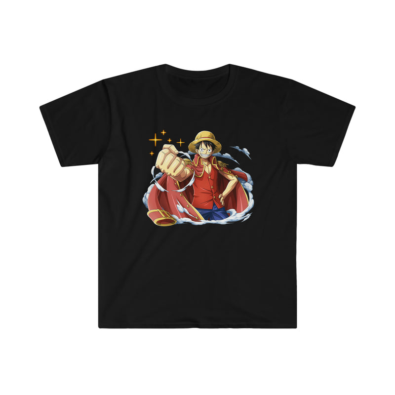 Luffy With Roger's Cape Unisex Softstyle T-Shirt