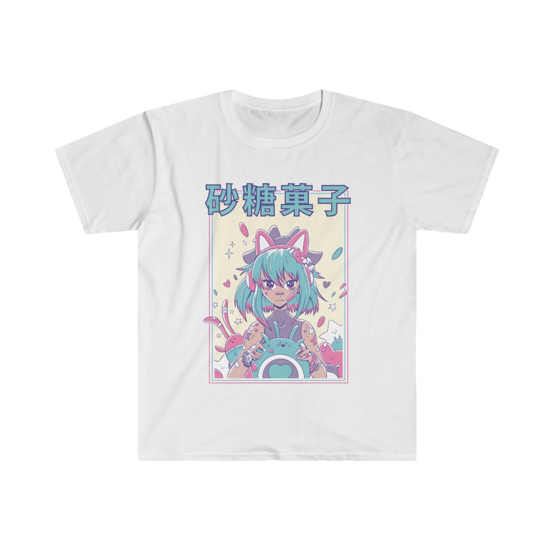 Cute Anime Gamer Girl Unisex Softstyle T-Shirt
