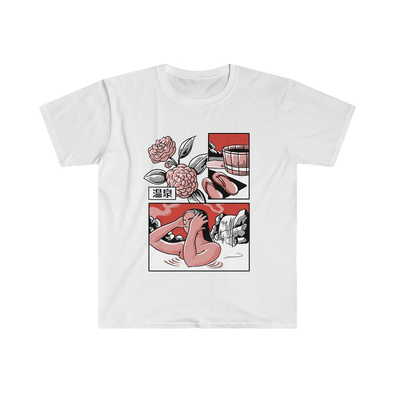 Slice Of Life Manga Japanese Bath Woman Unisex Softstyle T-Shirt
