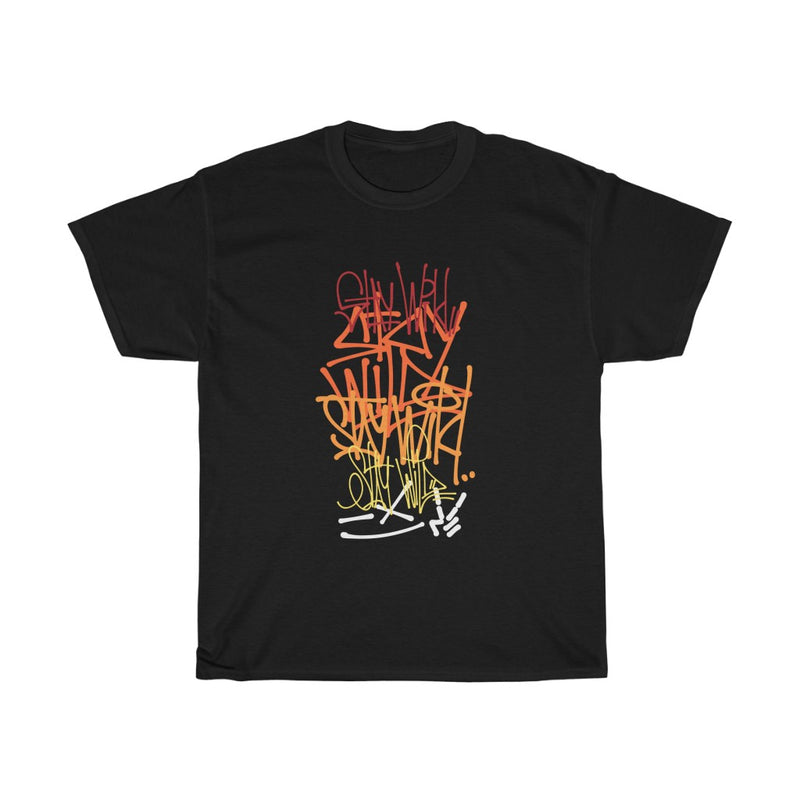 Stay Wild Graffiti Tag Unisex Heavy Cotton Tee