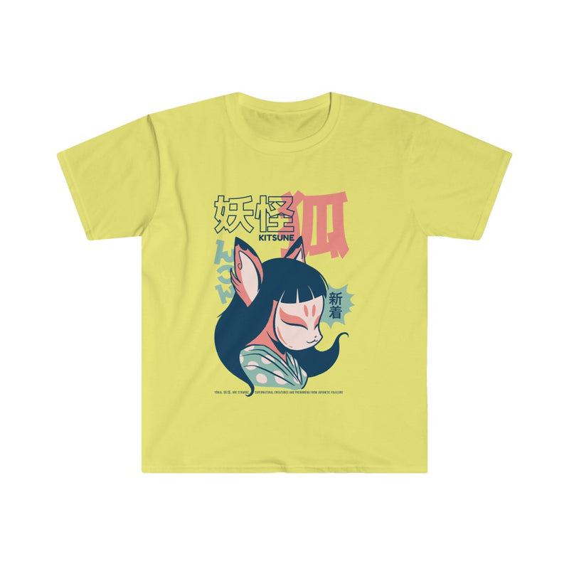 Kitsune Japanese Yokai Unisex Softstyle T-Shirt