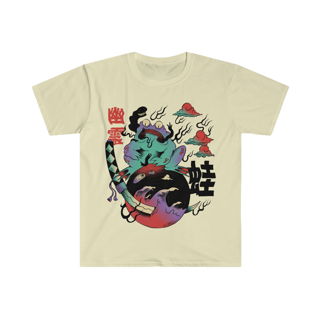 Japanese Nihonga Psychedelic Frog Unisex Softstyle T-Shirt