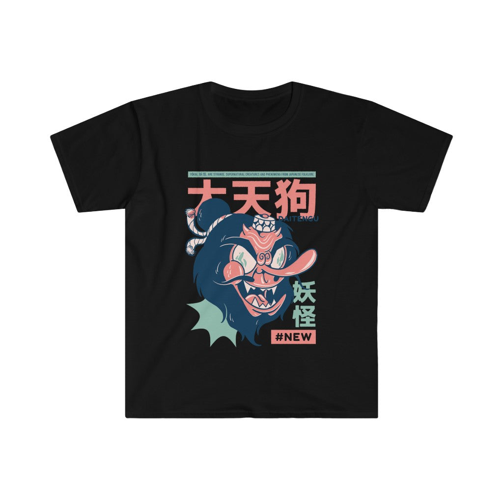 Daitengu Japanese Yokai Unisex Softstyle T-Shirt