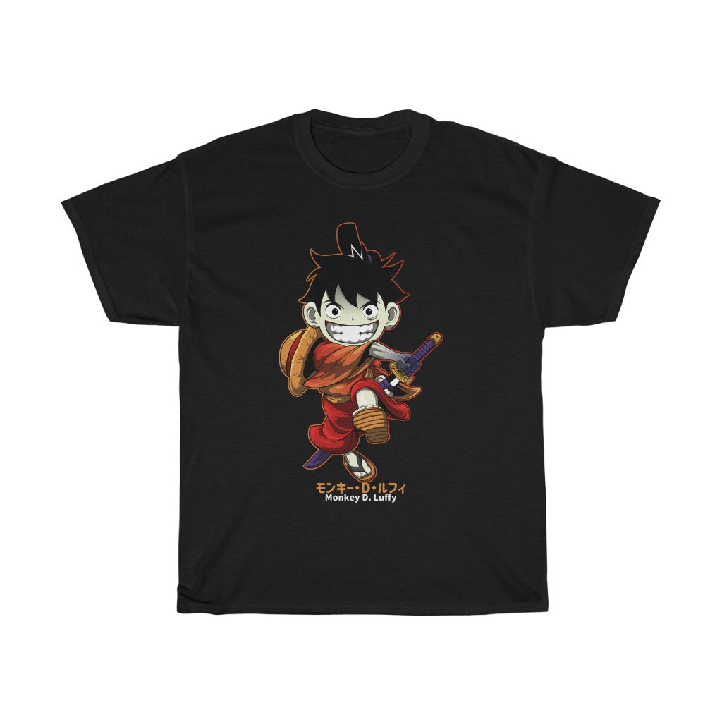 Luffy Anime Character Unisex  Heavy Cotton Tee