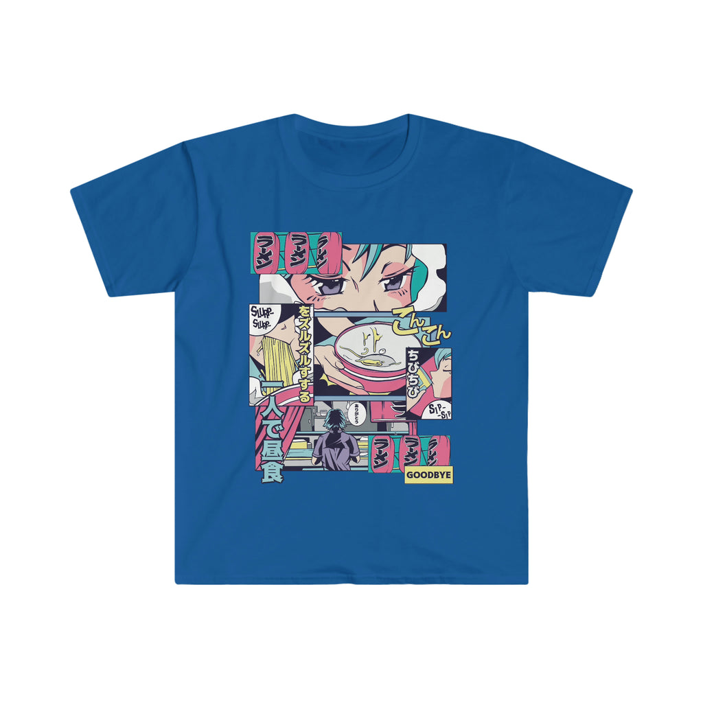 Anime Vaporwave Ramen Shop Unisex Softstyle T-Shirt