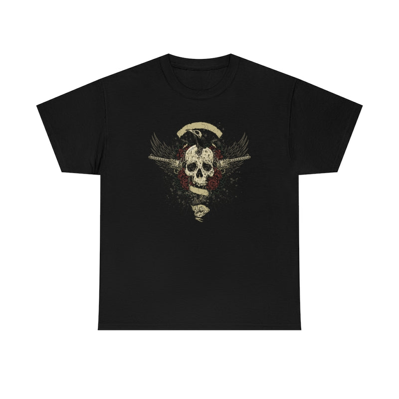Gun Skull Unisex Heavy Cotton Tee